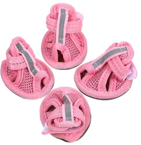 BESPORTBLE 12stücke Atmungsaktive Hundeschuhe Für Sommer rutschfeste Haustier-Sandalen Aus Netzmaterial Für Heiße Oberflächen Und Angenehmen