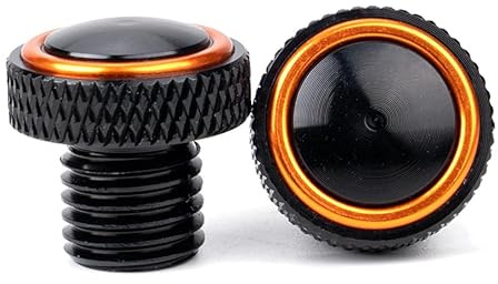 Motorrad Spiegel Stopfen für 790 DUKE 250 390 990 1090 1290 1390 ADVENTURE | 3 Stück M10 Motorrad Spiegel Stöpsel für DUKE 125 200 1290 SUPER DUKE GT/R 890 1050 1190 ADV Duke790 Duke990 Zubehör (Orange)