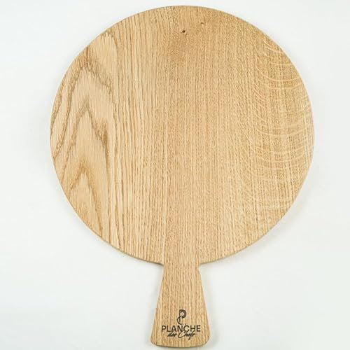 SUPER FABRIQUE Planche des Chefs, Planche Apéro originale en forme de pelle à pizza, pour apéritifs : charcuterie, viande et fromage, format original (34,5 par 26,5cm)