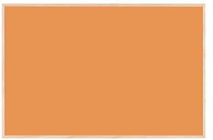 Bi-Office Tableau Magnétique Earth New Basic Tangerine, 58,5 x 38,5 cm, Surface en Acier Laqué, Cadre en Pin Naturel