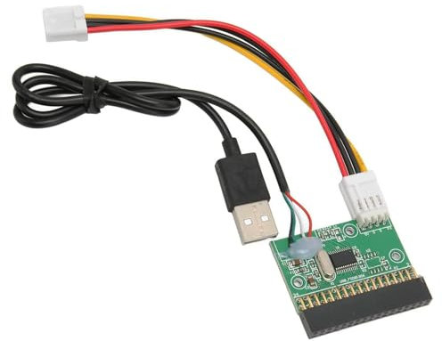 Usb Floppy Drive,1.44MB 3.5inch Floppy Drive Connector,34 PIN to USB Cable Adapter, Easy Conversion with to Converter,Compatible with OS Win Xp Win Me,Linux Systems,Plug Play Without External Drivers
