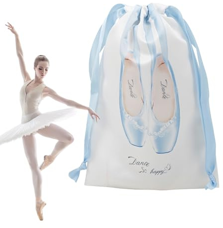Schuhtaschen Für Aufbewahrung - Tanzschuh Aufbewahrungstasche mit Zugband,Leichte Satin Aufbewahrungsbeutel Staubdicht Für Reise Sport Bühnenbereich