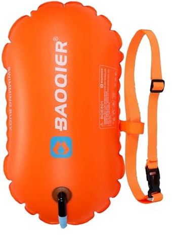 Schwimmboje Für Freigewässer - Schwimmhilfe Mit Verstellbarem Taillengurt | Für Kinder, Erwachsene, Schwimmer Und Surfer Im Freiwasser, Am Und Auf Dem See