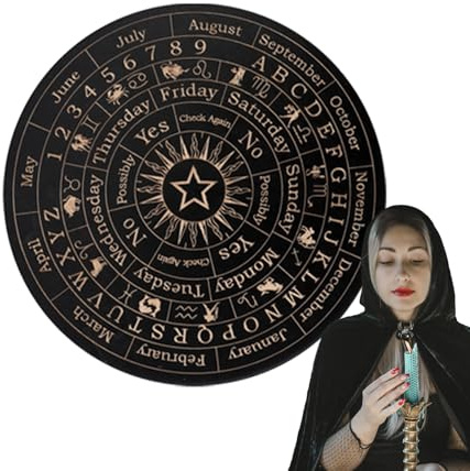 Tabla Fantasma Adivinación | Tablas Espiritismo Con Letras Punteros De Madera - Ouija Juego De Mesa Adivinación Para Principiantes & Amigos