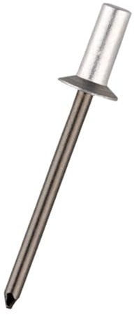 Rivets aveugles Lot de 30/50 rivets aveugles étanches à tête fraisée en aluminium, rivets scellés à extrémité fermée(50Pcs,4.8x25 mm)