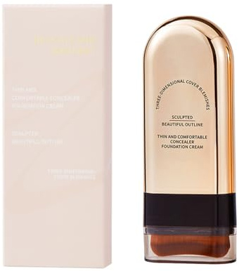 Maquillaje Barra Coreano - Foundation Stick Multiusos Como Base, Corrector y Contorno, Cobertura Total Con Cepillo Incorporado, Para Todo Tipo De Piel (#2, 20g)