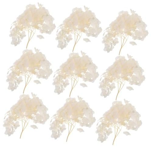 ARTSEWPLY Foglioline di Ortensia Essiccate Vere Conservate per Decorazioni Matrimonio Festa e Composizioni Floreali Te