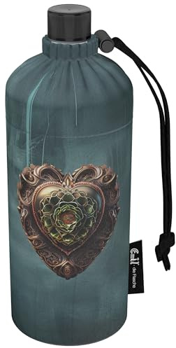 Emil Glas Trinkflasche 0,6l Fantasy – isolierte Flasche für Kinder & Erwachsene, auslaufsicher, schadstofffrei für Schule, Freizeit und Sport