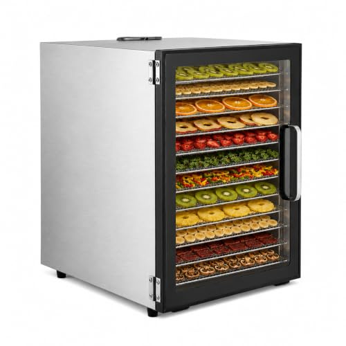 Essiccatore a 12 livelli, 800 W, in acciaio inox, 30-80 °C, con LED