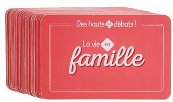 MISTER GADGET - MG3272 Jeu de Cartes à Débats Famille - 55 Cartes pour Animations et Divertissement - Soirées Entre Amis - 53 x 85 x 1 cm - Couleur Orange