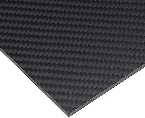 AFuex 3K Carbonfaserplatten Composites Carbon-Platte 1 Stück Vollcarbon-Dicke (6-20 mm) Twill-Webart, Mattes Finish,400x500mm,10mm