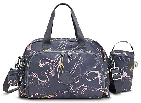 Kipling CAMAMA, Babytasche mit Wickelmatte, 43.5 cm, 22 L, 0.96 kg, Soft Marble