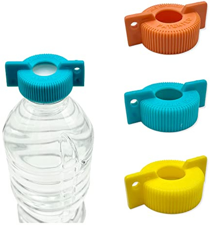 3-Pack WATER BOTTLE Opener ERGO OPENER | Arthritis Sufferers Elderly Seniors Weak Hands | Easy Twist-Off Plastic Bottle Opening Tool Travel On-Go | Carpal Tunnel | MADE in USA