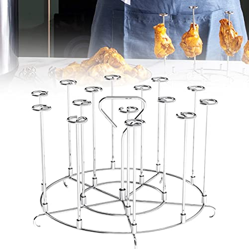 Techson Air Fryer Skewer Stand, Stainless Steel Kebab Grill Rack Holder, Air Fryer Accessories for Instant Pot 8 Qt