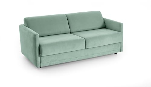 ATLANTIC home collection Schlafsofa Limone, hochwertig gepolstert, mintgrün, Dauerschläfer mit 140/200 Liegefläche, 193x93x90 cm (BxTxH)