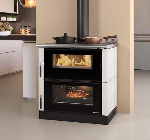 Nordica - stufa cucina a legna nordica verona xxl maiolica vst - bianco infinity - 31114