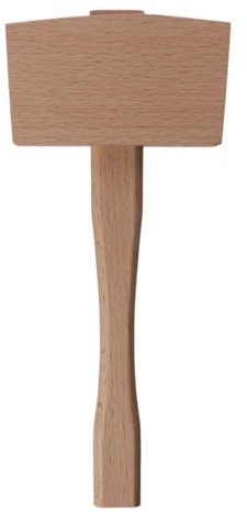 Urjumpea Martello da falegname fai da te Martello in pelle solida per la lavorazione del legno Strumenti manuali Perforato in legno Timbro Martello quadrato in legno massello