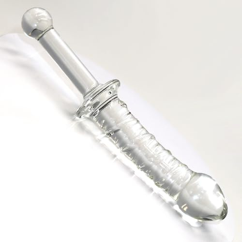 Glass Dildo Sex Toy Anal Plug Classic Butt Plugs Dildos Sex Toys for Adults Opulent Range (9 Inch Glass Sword Dildo)