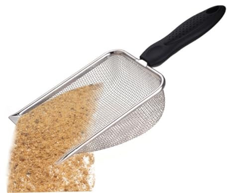 Sand Scoop Beach Mesh Shovel Litter Cleaner Sand Filter Scooper for Picking Up Shells