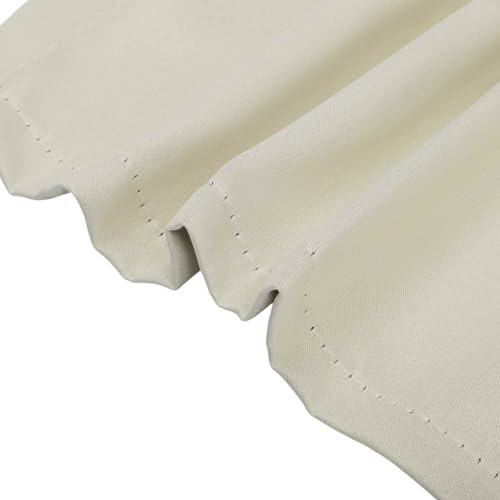 CAPASTEC 2 Piezas Cortinas Opacas Cortinas De Ventana Cortas Cortina Térmica para Protección contra El Frío Cortinas para Sala De Estar Y Cocina 60X40cm Beige