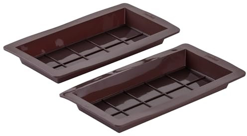 Zenker Silikon-Schokoladenform für Dubai Schokolade, 2er Set – Perfekt für kreative Schokoladenkreationen, spülmaschinenfest, fruchtsäureresistent, Designed in Germany, Braun
