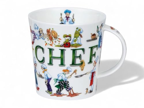 Dunoon Caingorm Mug en porcelaine anglaise Motif Chef