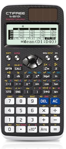 SGZIOO FX-991EX Scientific Calculators with 552 Functions, Solar and Battery Dual Power, Scientific Calculator for Secondary School, Calculator School Scientific for University, Postgraduate, Engineer