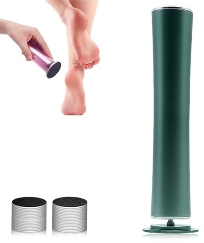 2025 Neue Callus Remover, Elektrisches Fußpflegegerät für Zuhause, Vielseitiges Hornhautentferner mit Schleifpapier Pads, Pediküre Set für Füße, Professionelles Pro Fußpflegegerät für alle (Grün)