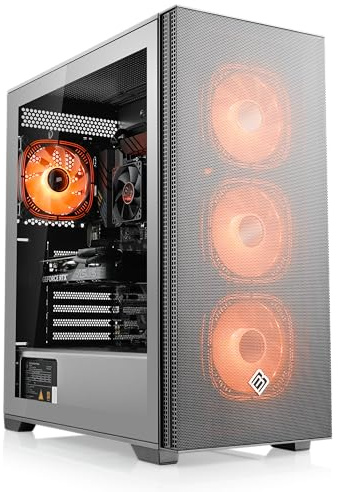 Gaming PC - AMD 5500, RTX 3050, 32 GB RAM, 1 TB SSD, WLAN, Windows 11 | Ryzen 5 6x 3.6 GHz, 6 GB VRAM, M.2 NVMe, DDR4, Wifi, Win11 Home, günstiger Computer für Zocker, Rechner zum Spielen (A12034)