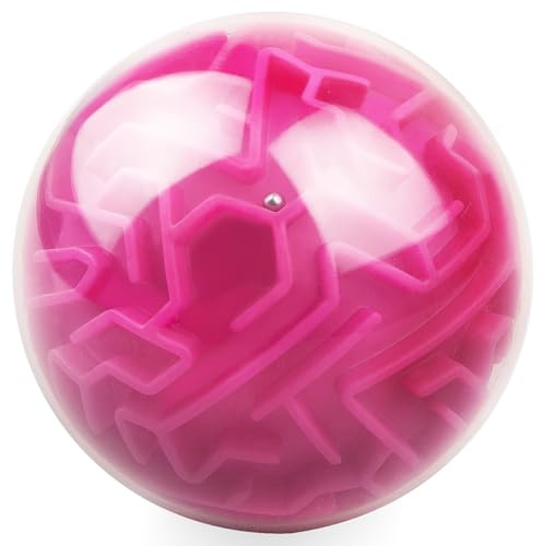 Amaze Sequentieller 3D-Gedächtnis-Ball, Puzzle-Spielzeug, Geschenke für Kinder und Erwachsene, Herausforderungen, Spielliebhaber, winzige Bälle (Red)