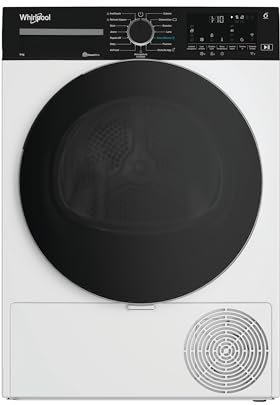 Whirlpool C WD 94M WBS IT – Asciugatrice 9 Kg A Pompa di Calore, Libera Installazione, Classe C, 6° SENSO, Adaptive Dry, Irontouch, Motore Senseinverter, Airfresh 84,6 x 59,8 x 67,4 cm