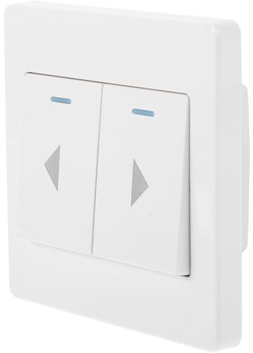 COOLHIYA Garagentorknopf Mit Automatischer Rückstellung Universeller Garagentor Druckknopf Aus Robustem Material Zweifach Wandbedienfeld Für Garagenrollläden Und Vorhänge