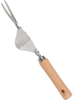 VICASKY 2 pièces Outil de Jardinage Désherbeur Manuel Acier Inoxydable Levier Incurvé pour Enlever Racines Profondes Adapté pour Pelouse et Agricoles