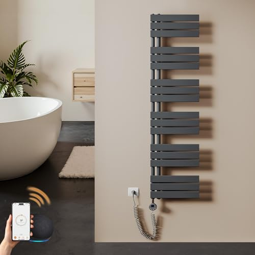 S'AFIELINA Badheizkörper Elektrisch 1599×400 mm Weiß 800 W