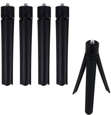 OSOLADY 5 Trípodes de Cámara Plegables para Mesa, Mini Trípode Portátil Compatible DSLR y Smartphone, Soporte Compacto para Transmisión y Fotografía en Exteriores