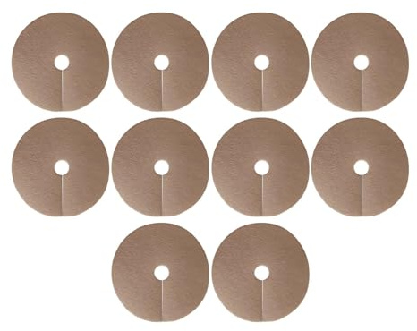 KESOTO 10 Pezzi Tappeti Barriera per Diserbo Alberi, Tappetini Protettivi per Alber, Coperture per Terreno, Coperture per Piante Anelli di Pacciamatura, Marrone 62 Cm