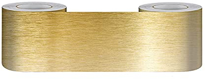 KeZheXi Tapetenbordüre Selbstklebend Gold 10x500CM für Badezimmer Wohnzimmer Küche Verdicken PVC Dekorative Bordüre Abnehmbare Wasserdicht Taille rahmen Wandtattoo