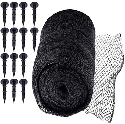 Filet de Bassin Noir Filet d'écumoire de Bassin Koi Couverture de Bassin Anti-Chat Filet Anti-Feuilles Filet Anti-Oiseaux Filet de Jardin (Size : 5x8M)