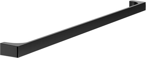 KEUCO Edition 11 Badetuchhalter 82 cm, Metall schwarz matt | Made in Germany, inkl. Schrauben und Dübel, Handtuchhalter zum Bohren