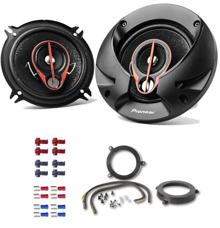 Auto Lautsprecher Boxen 13cm 3 Wege Koax 500 Watt Pioneer TS-R1350S passend für Mercedes C-Klasse (W203) 2000-2008 Türen Heck