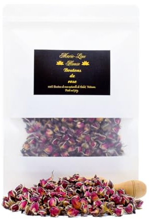 Boutons de rose séchés de Dalat Viêtnam 50g. Boutons de rose naturel pour thé, tisane...