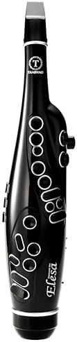 Tahorng Elesa Electronic Saxophone, Digital Wind Instrument, Bluetooth (Black)