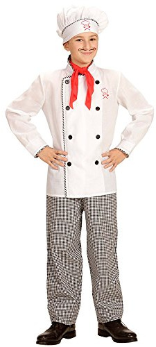 CARTOON Costume di carnevale, Chef, cuoco, travestimento, per bambini, halloween, feste a tema (8-10 a)