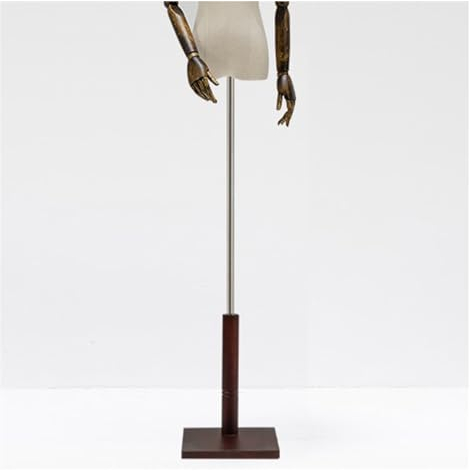 JLXJYS Schneiderpuppe 57-72inch männliche Schaufensterpuppe Torso mit Kopf und Holzsockel, Höhenverstellbar Kleid Form männlich, Torso Display für Kleidung Retail Sewing Shop (Color : Style 4 Base)