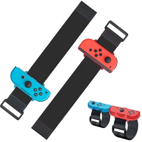 Just Dance Armband, Switch Dance 2024 2023 2022 2021, Verstellbare Elastische Armbänder für Zumba Kompatibel mit Nintendo Switch/Switch, Ring Fit Adventure Switch für Erwachsene und Kinder