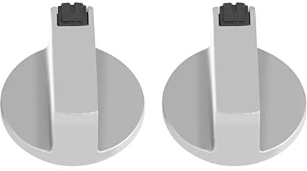 Jwthee Herdknopf, 2 Stück, Zinklegierung, Universal-Gasherd-Bedienknöpfe, 6 mm, Gasherd-Schalter, Metall-Ofenknöpfe, Ersatz für Elektroherd