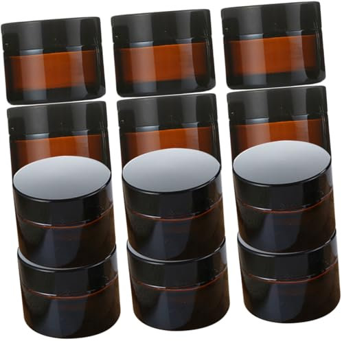 FRCOLOR 20pièces Pots Cosmétique Avec Couvercle Pour Et Lotions Contenants Réutilisables Pour Soins Peau Et