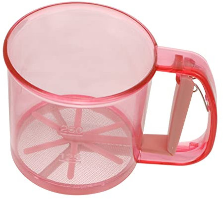 MAGICLULU Handheld Flour Sifter for Baking Semi-Automatic Flour Sifter Cup Kitchen Tool for Fine for Almond and Home Use
