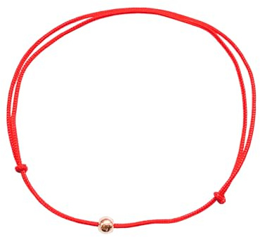 Red String Kabbalah Bracelet per Bambini e Piccoli con Sferza d'Oro Autentico - Regolabile e Waterproof - per Nuovi Natito Figli Fin 12 - Pronto per Regalo e Certificato, Une Grösse