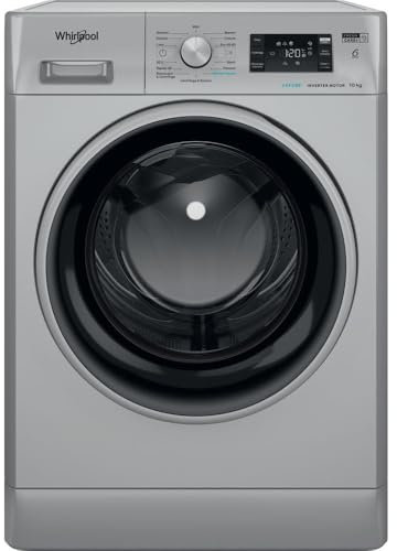 WHIRLPOOL FFB 108 SILVER IT - Lavatrice 10 kg con Carica Frontale, 14 Programmi, Centrifuga 1400 Giri, Regolazione Automatica Temperatura, Classe A - Elettrodomestici per la Casa, 59,5Lx85Hx60,5P